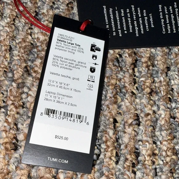 Tumi Valletta Tote - Blue/Grey